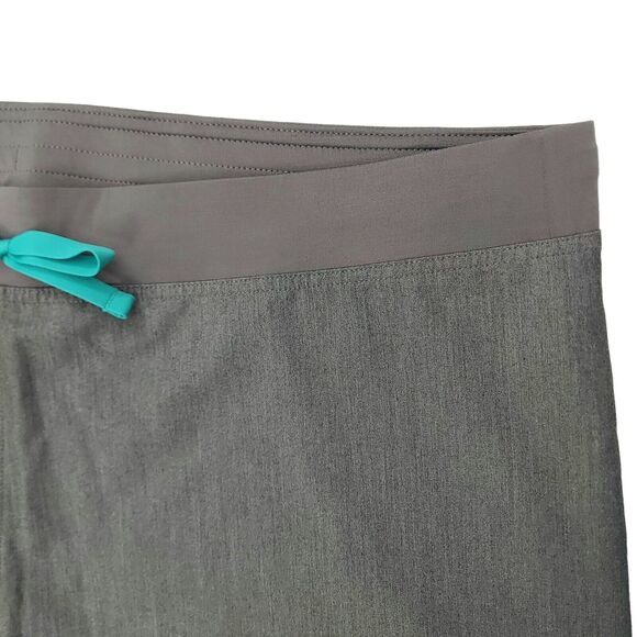 Figs Livingston Scrub Pants Womens XXL/T Gray Relaxed Drawstring High Rise - Picture 6 of 10